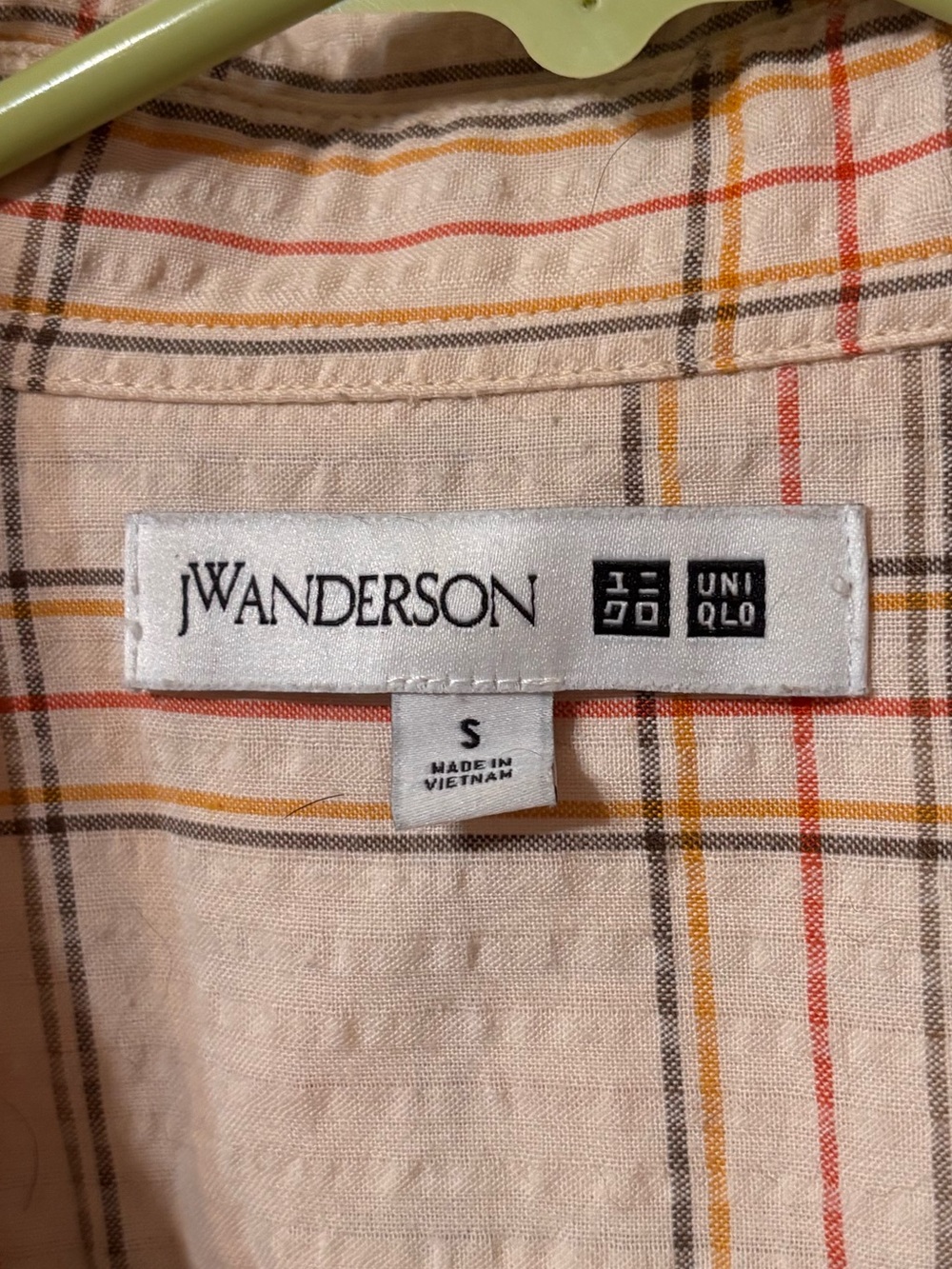 JW Anderson x Uniqlo Plaid Button Down Shirt Small - Picture 2 of 5